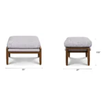 Bavel 26_ Lounge Set - Walnut and Field Gray