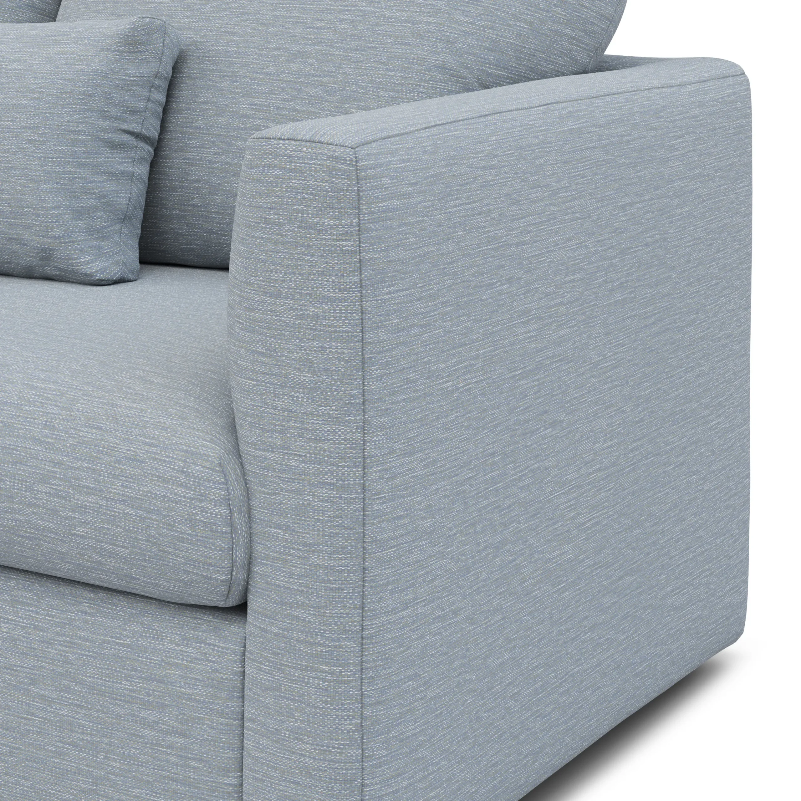 Marina 90_ Sofa Bed - Silver Light Blue - Image 7