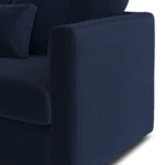 Marina 90_ Velvet Sofa Bed - Hale Ink