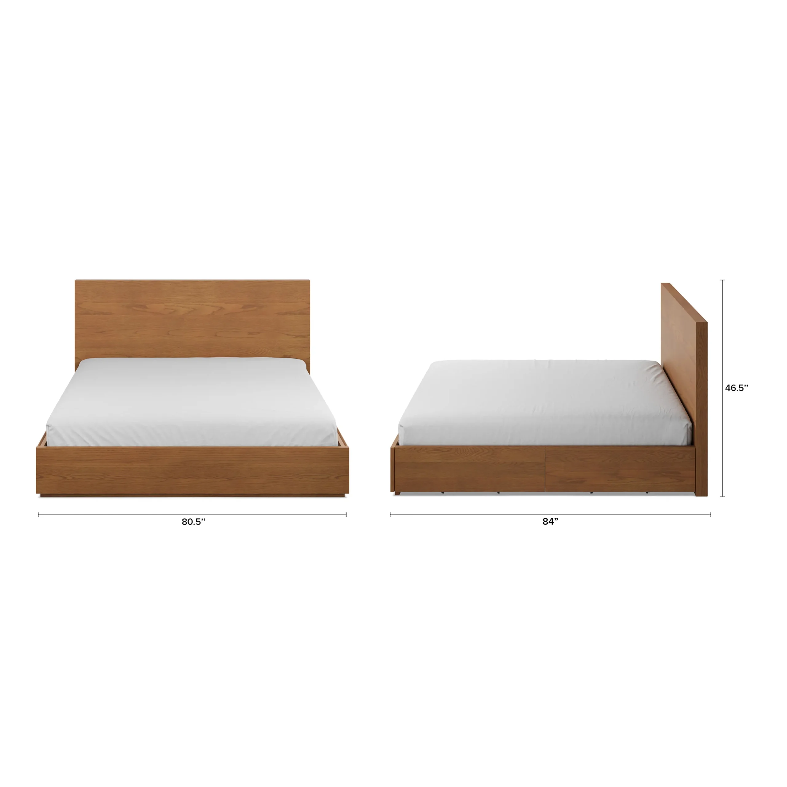 Leif King Storage Bed - Smoked Oak - Image 14