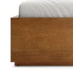 Leif Queen Platform Storage Bed - Smoked Oak