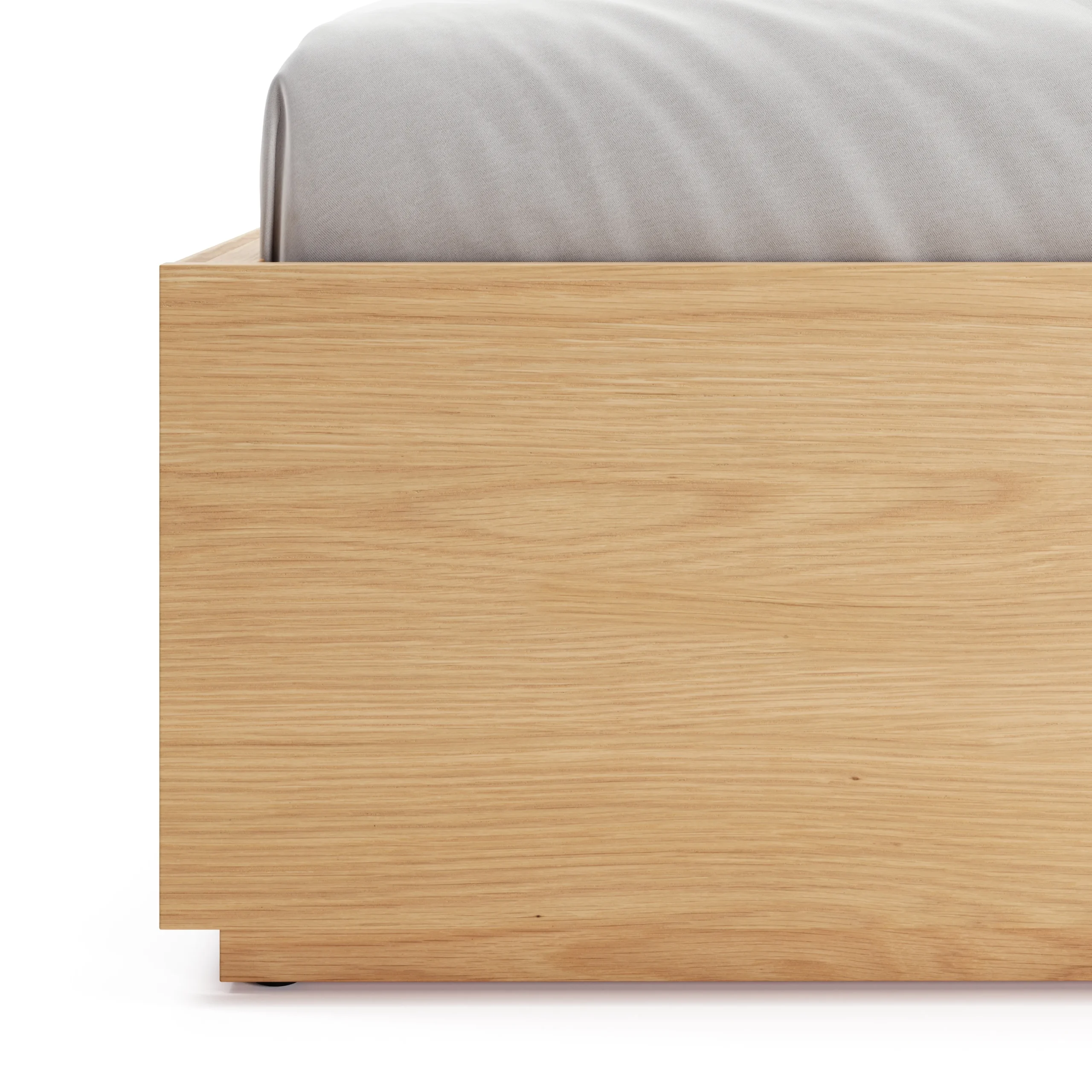 Leif Queen Platform Storage Bed - White Oak - Image 6