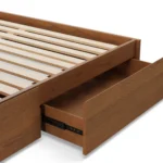 Leif Queen Storage Bed - Smoked Oak