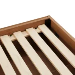 Leif Queen Storage Bed with Nightstands Set - Smoked Oak