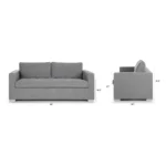 Soma 82_ Sofa Bed - Dawn Gray