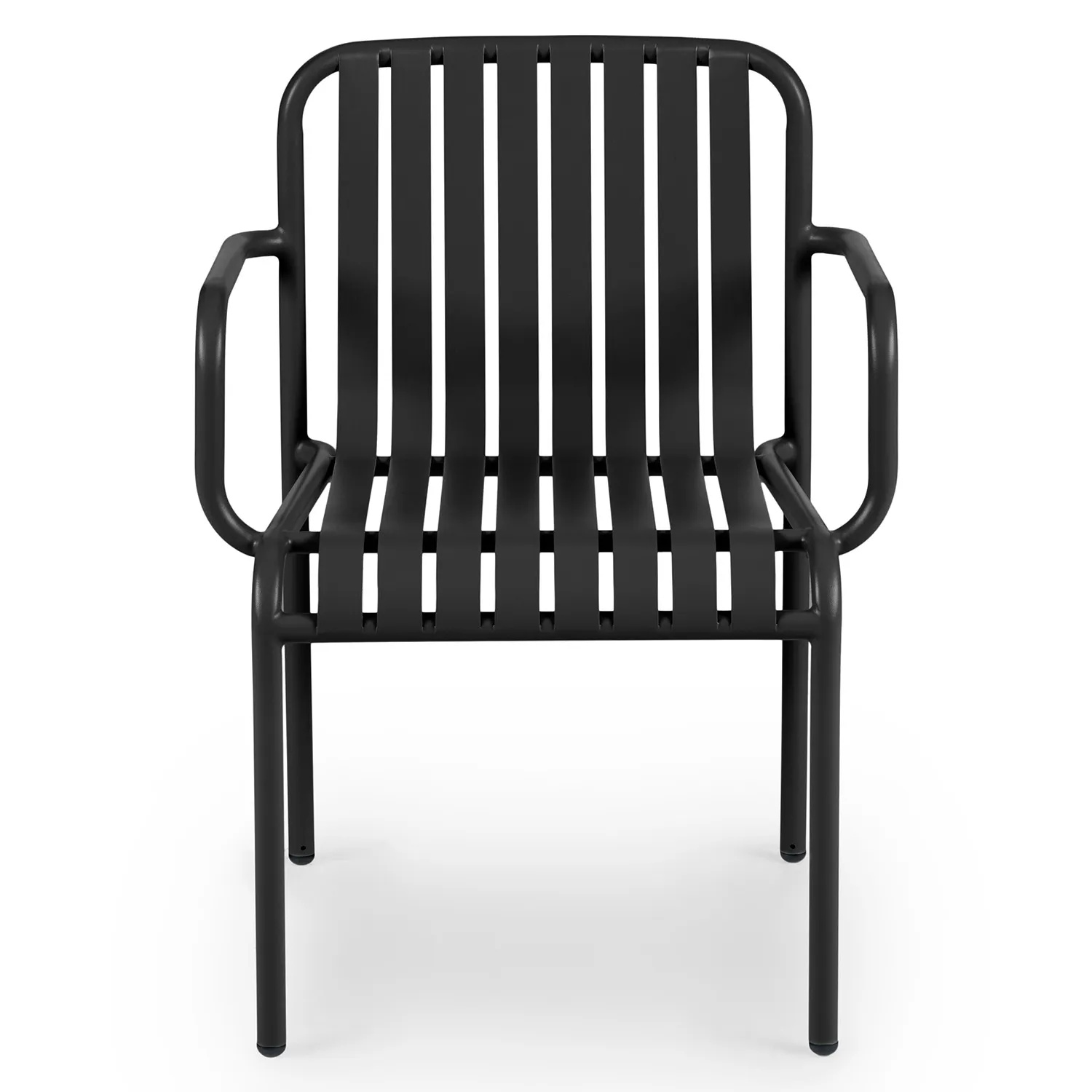 Sarek Outdoor Stackable Dining Armchair - Black - Image 8