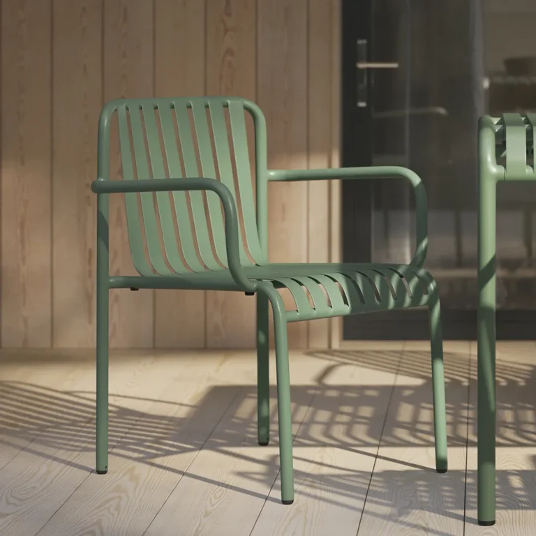Sarek Outdoor Stackable Dining Armchair - Khaki Green