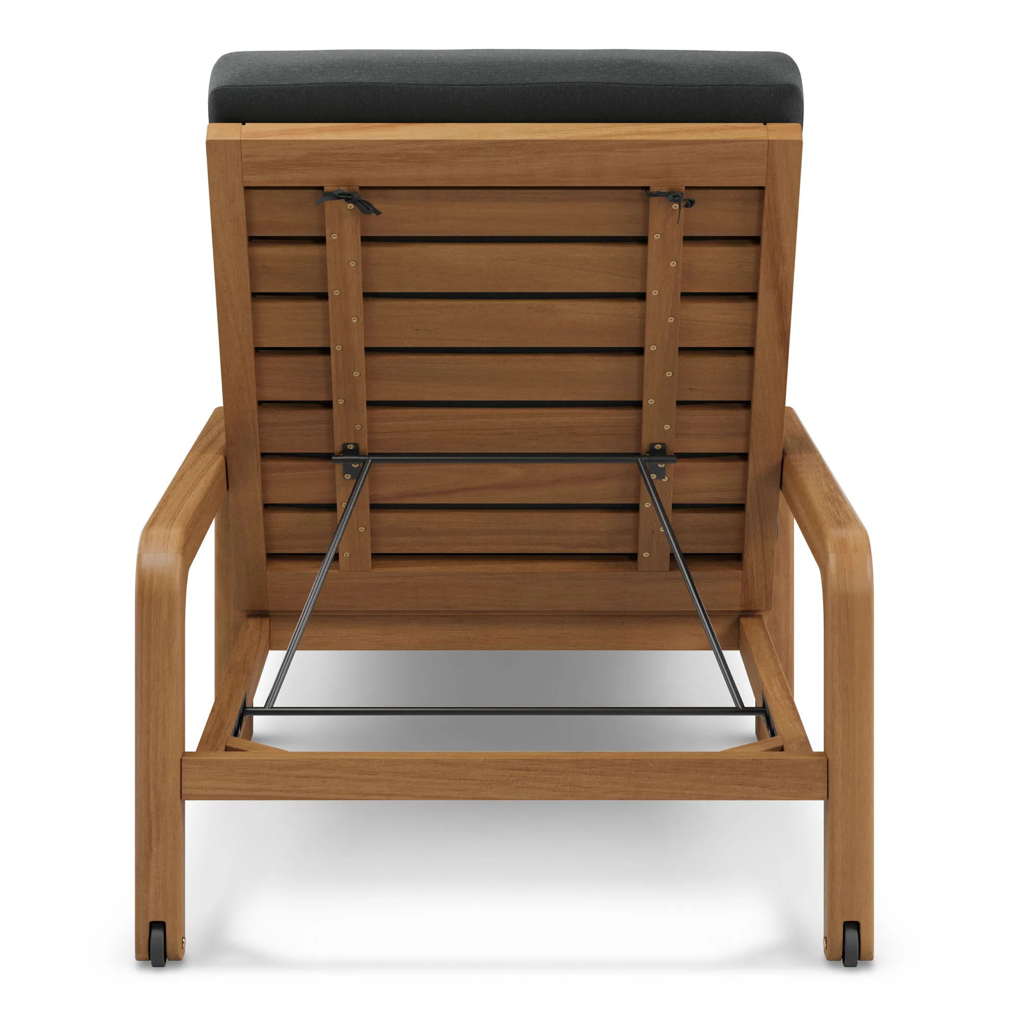 Laholm 78_ Outdoor Chaise Lounge - Dravite Black - Image 7