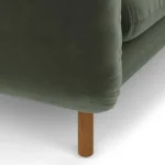 Sanders 37_ Velvet Lounge Chair - Plush Pacific Green