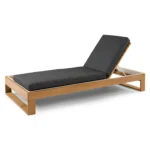 Toro 80.5_ Outdoor Chaise Lounge - Dravite Black