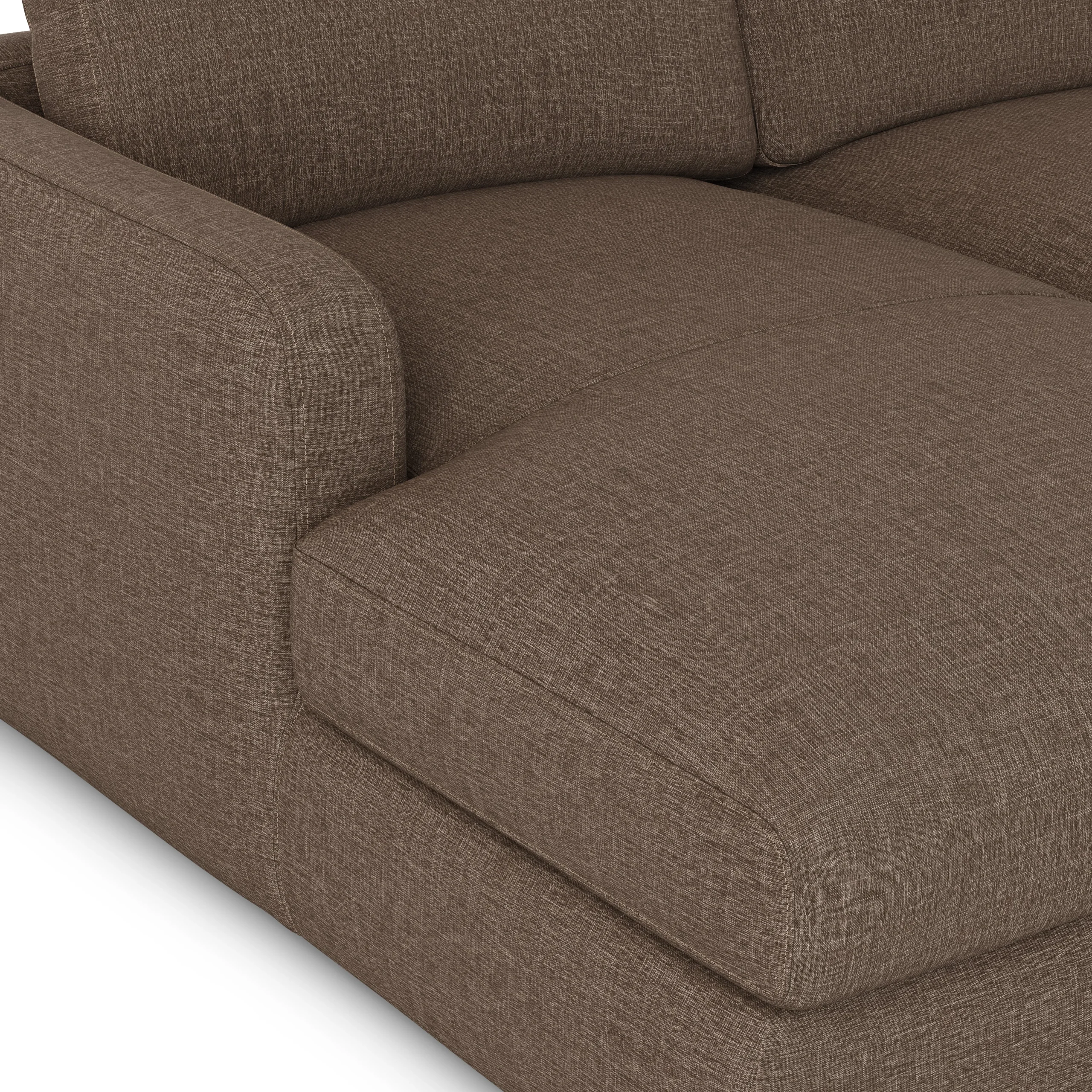 Vati 114_ Left Storage Sleeper Sectional - Natural Oak and Buckler Brown - Image 6