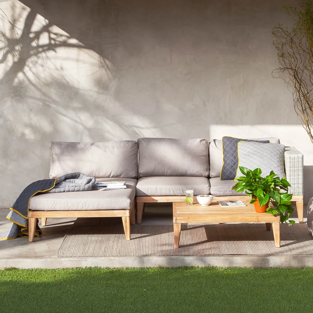 Urba 98_ Outdoor Left Sectional - Beach Sand - Image 11