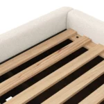 Kayra King Upholstered Storage Bed - Ivory Bouclé