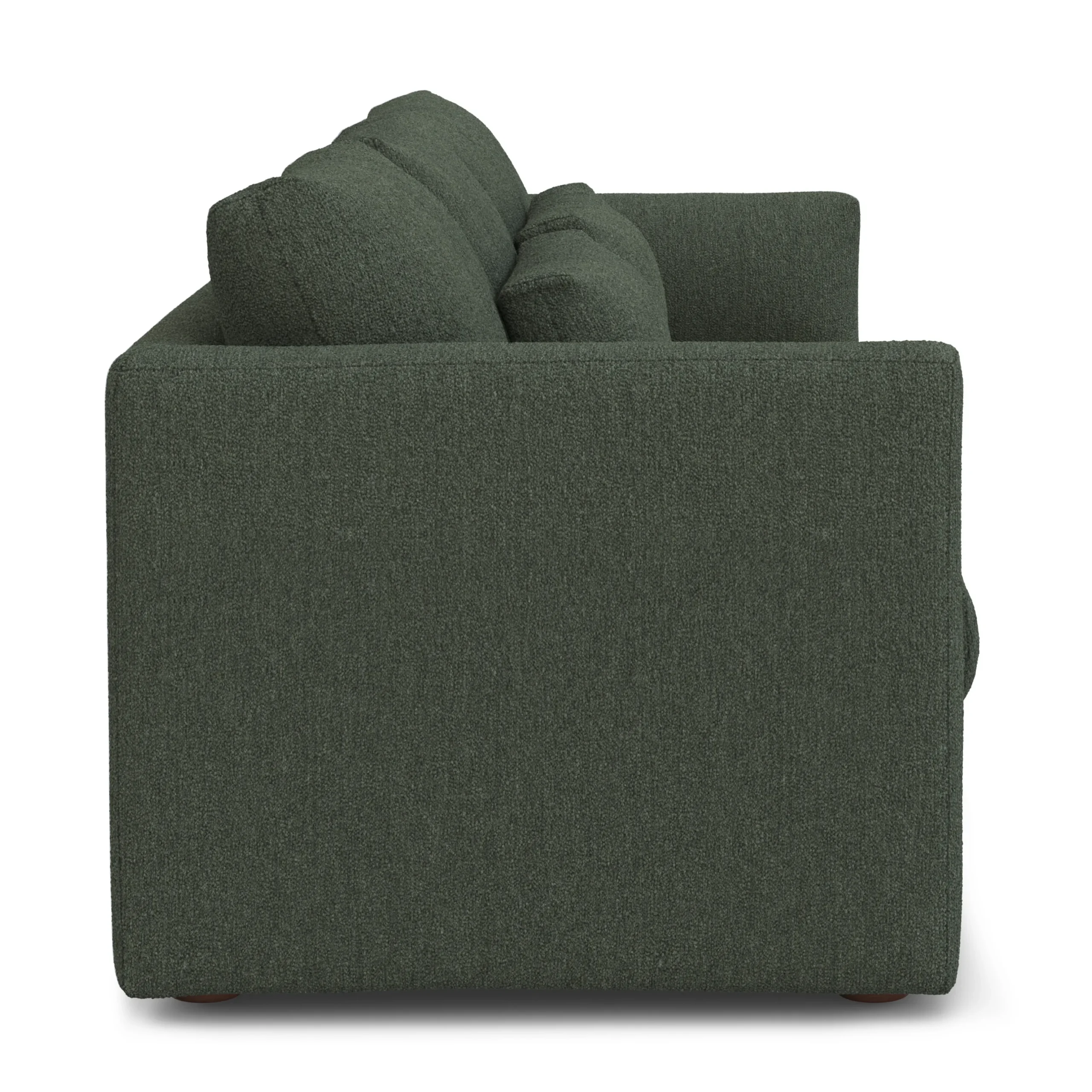 Marina 90_ Sofa Bed - Green Wool Bouclé - Image 7