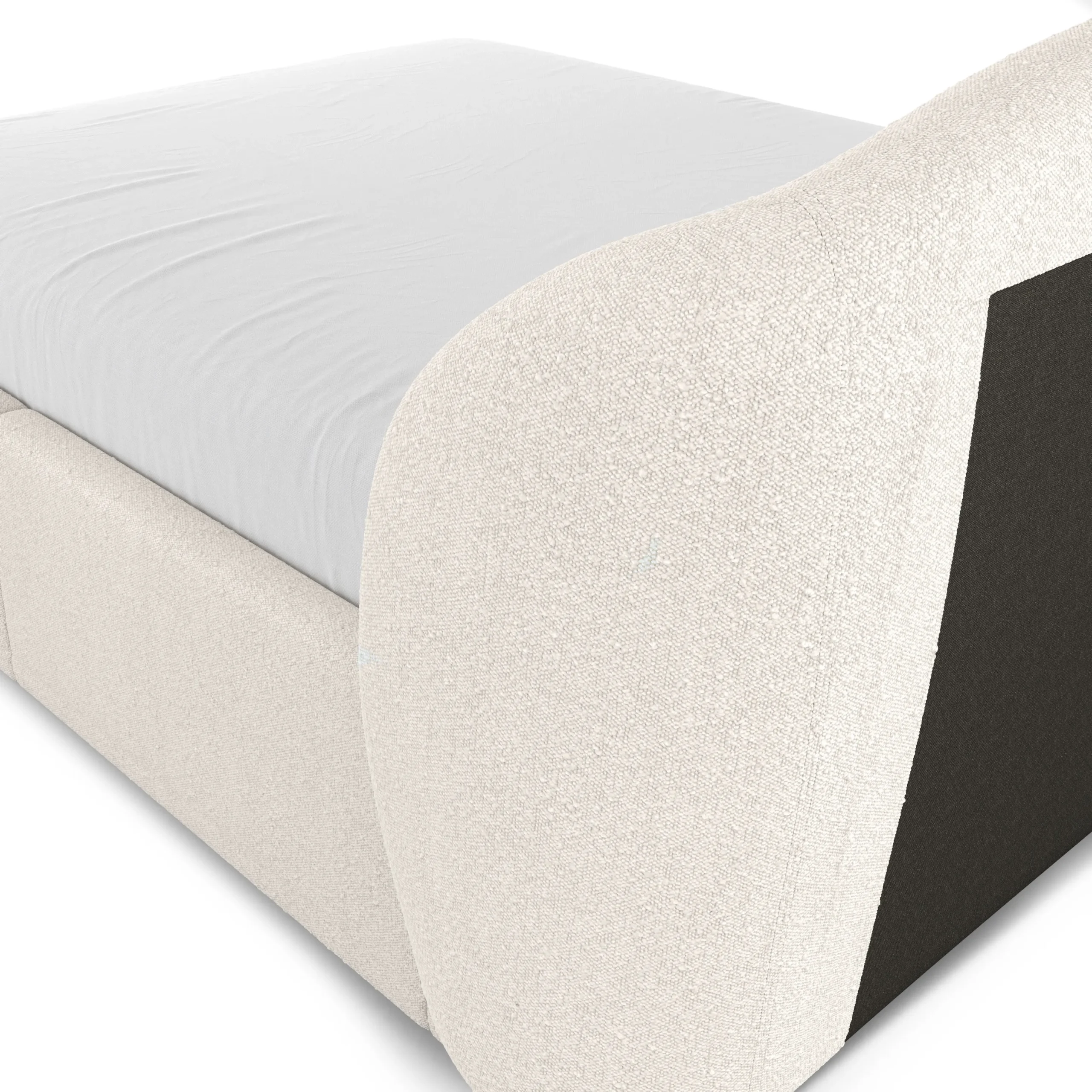 Kayra Queen Upholstered Storage Bed - Ivory Bouclé - Image 9