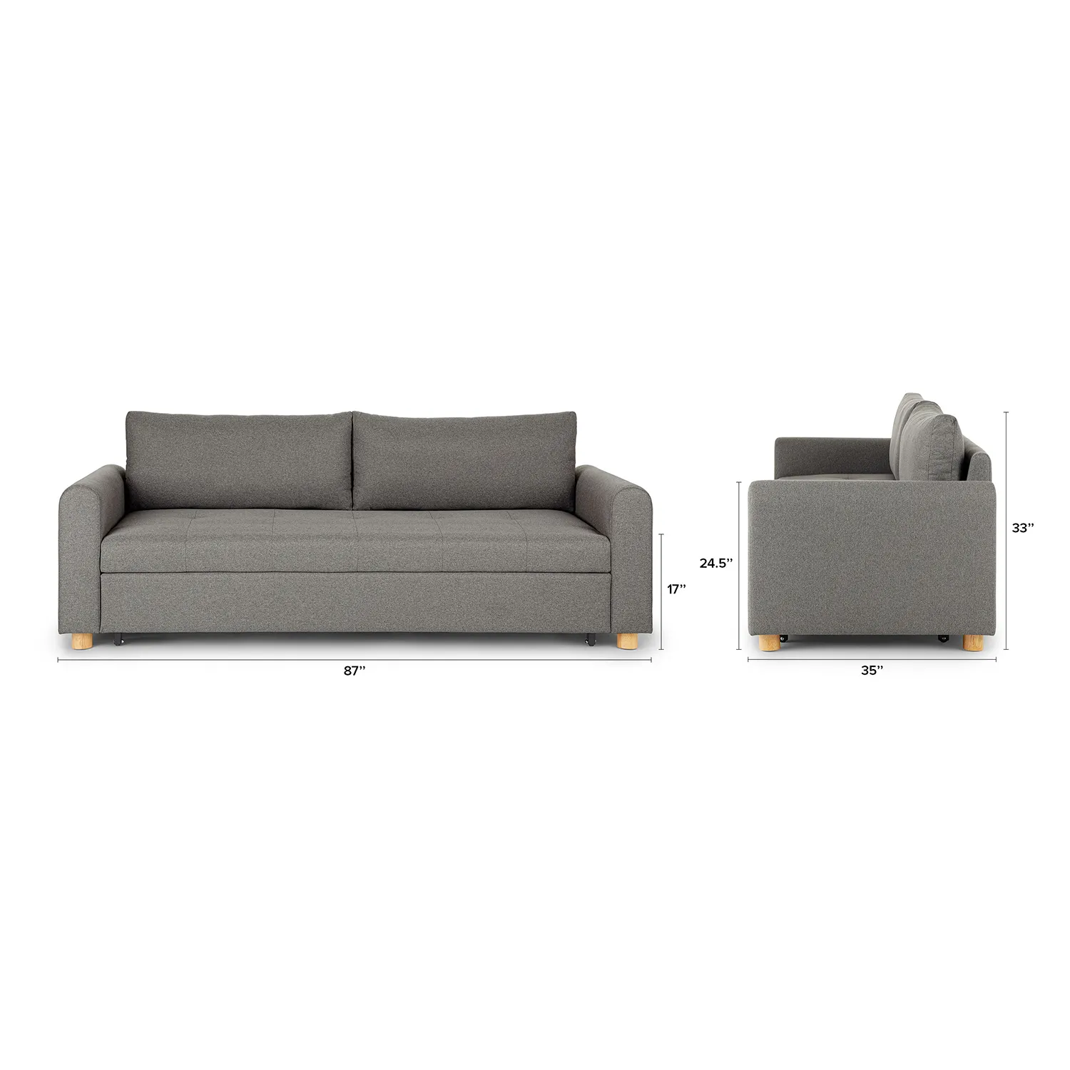 Nordby 87_ Sofa Bed - Henge Gray - Image 11