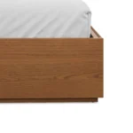 Leif Queen Storage Bed with Nightstands Set - Smoked Oak