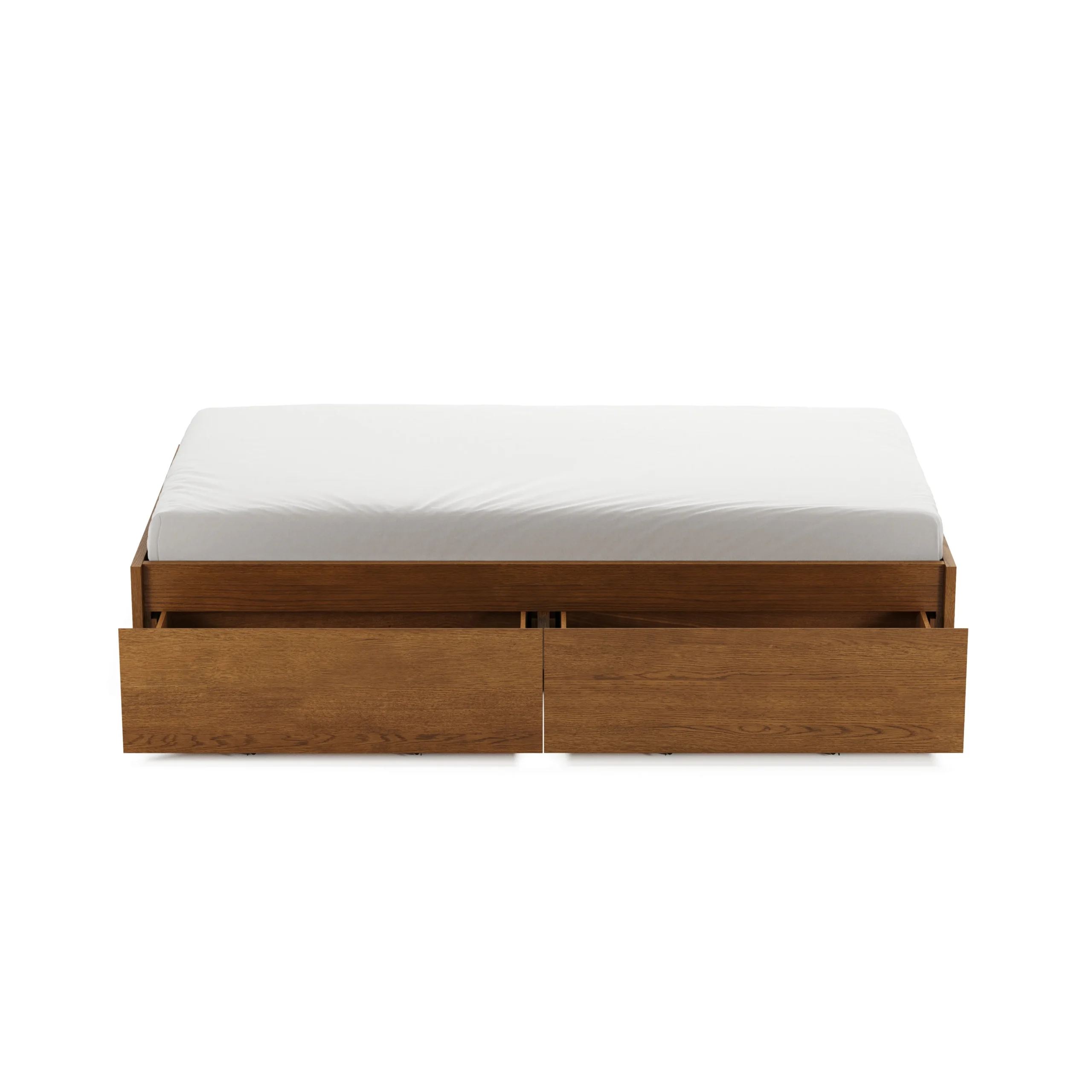 Leif Twin Platform Storage Bed - Smoked Oak - Image 8