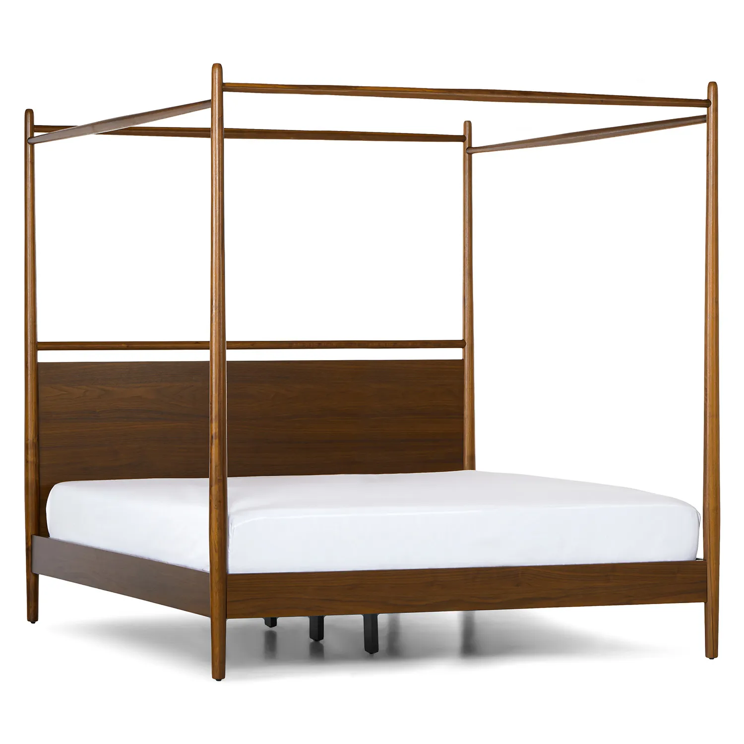 Lenia King Canopy Bed - Walnut - Image 8