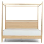 Lenia King Canopy Bed - White Oak