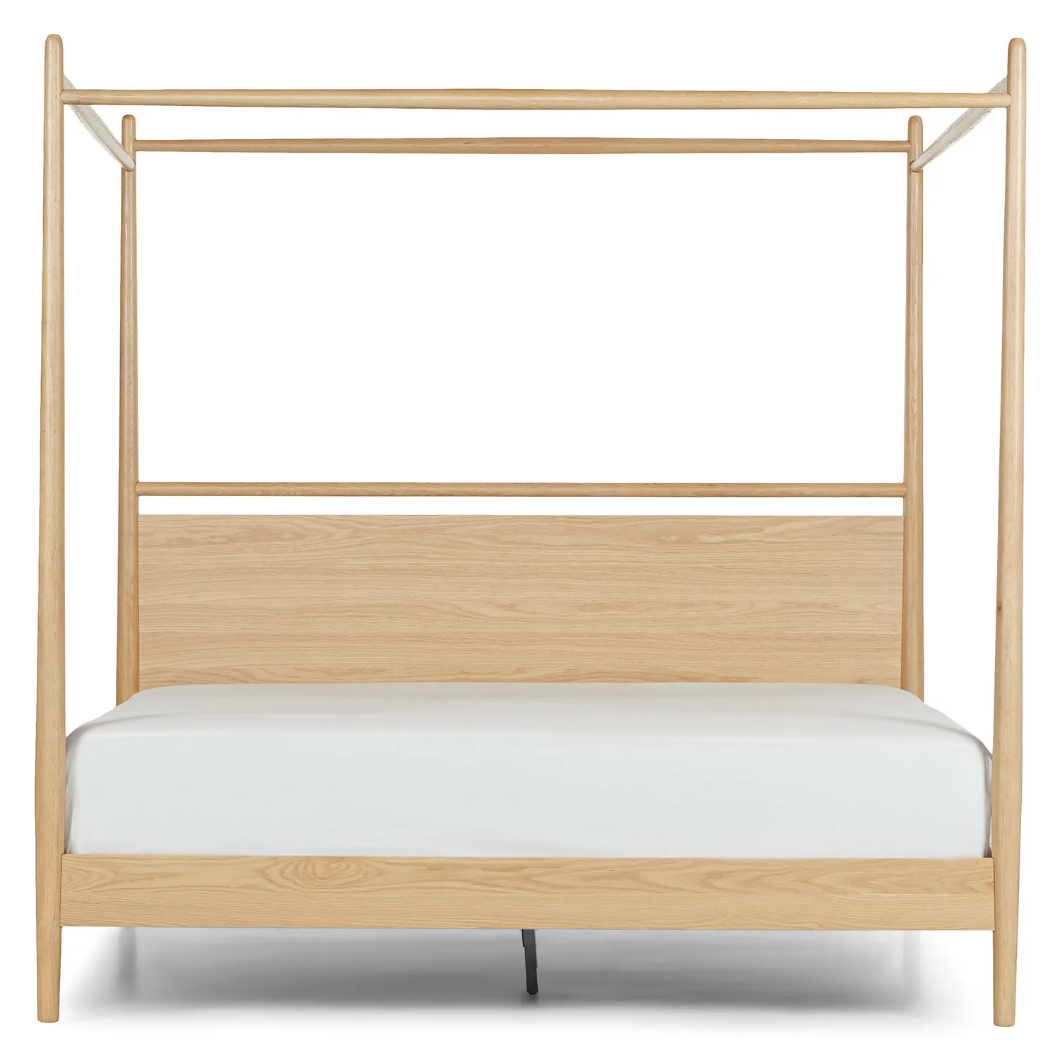 Lenia King Canopy Bed - White Oak - Image 9
