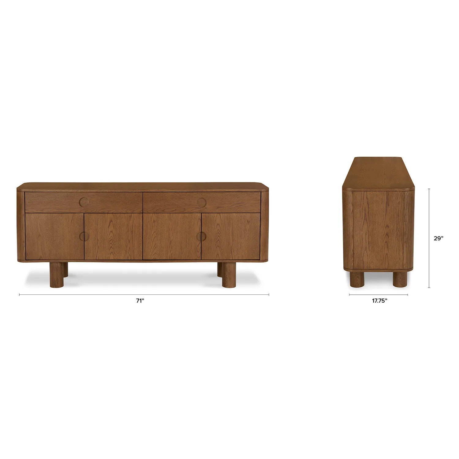 Adel 71_ Sideboard - Smoked Oak - Image 16