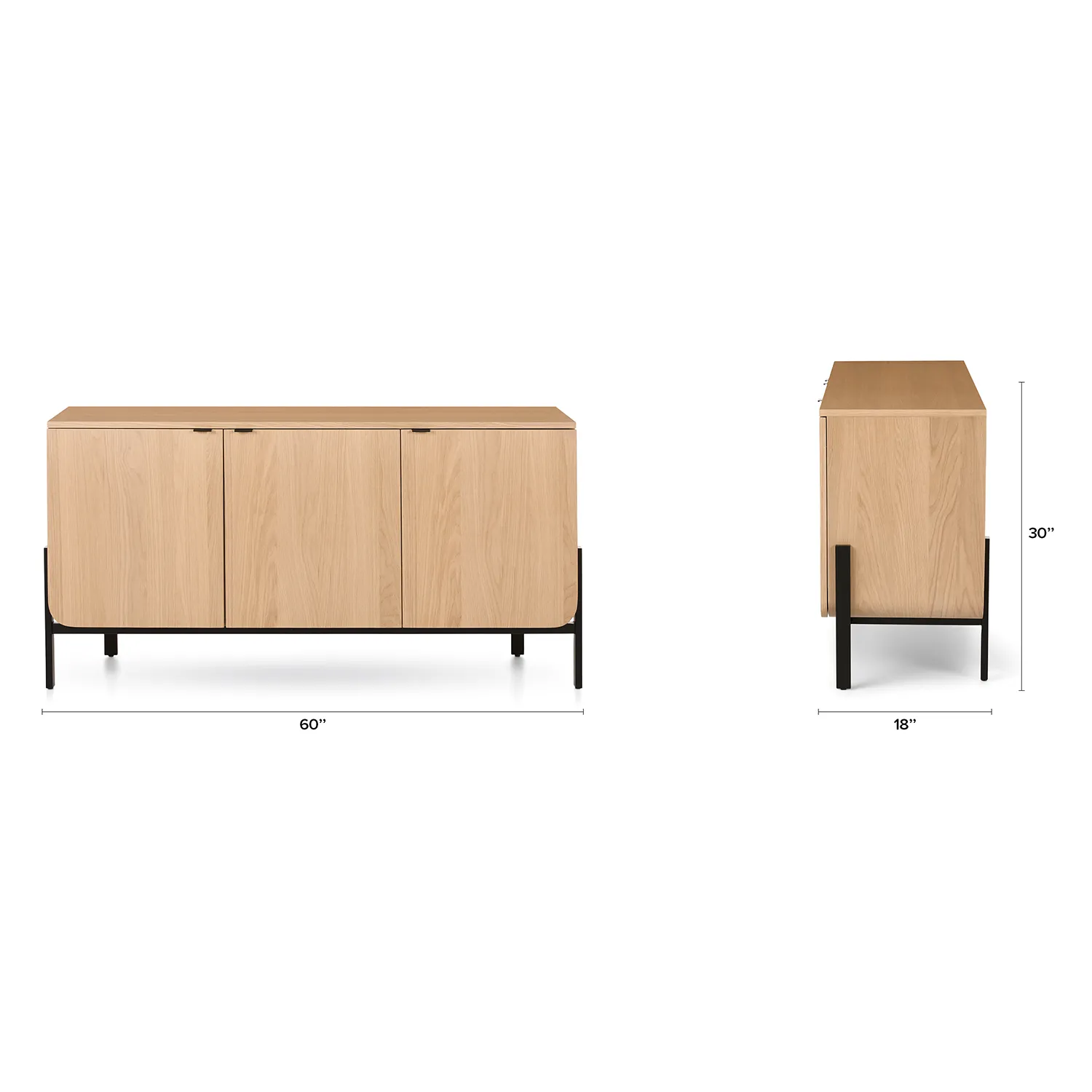 Segata 60_ Sideboard - Light Oak - Image 16