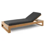 Toro 80.5_ Outdoor Chaise Lounge - Dravite Black