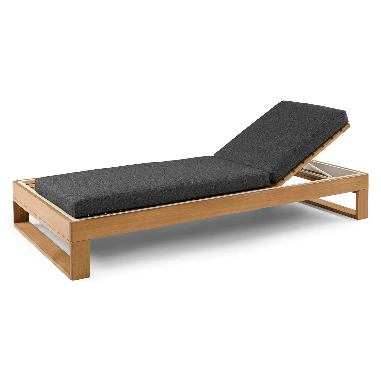 Toro 80.5_ Outdoor Chaise Lounge - Dravite Black - Image 9