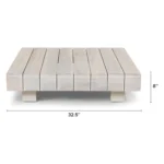 Lubek 82.5_ Outdoor Low Right Sectional Set - Beach Sand