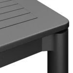 Fisk 75.5_ - 96_ Outdoor Extendable Dining Table - Black