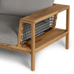 Callais 90.5_ Outdoor Sofa - Taupe Gray