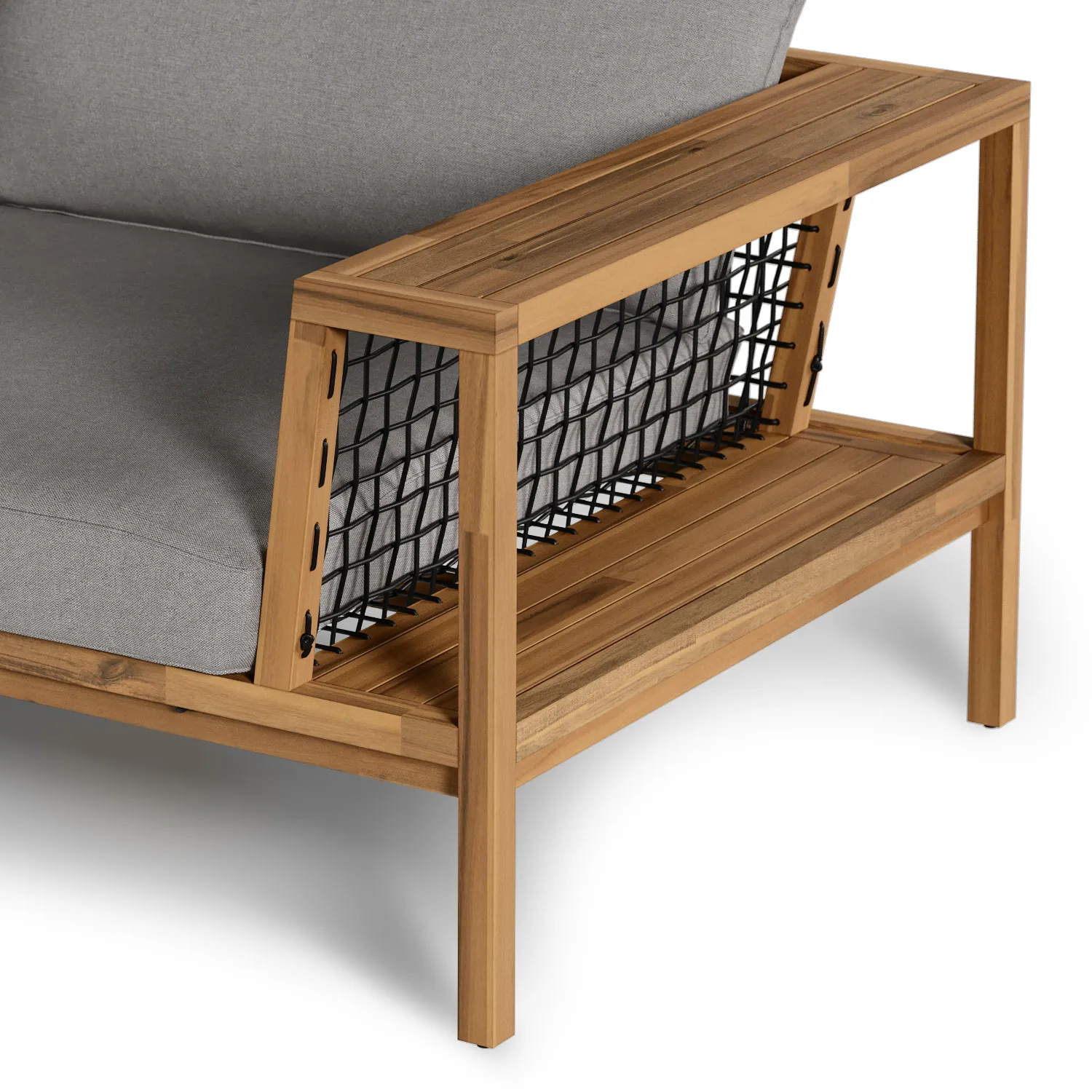 Callais 90.5_ Outdoor Sofa - Taupe Gray - Image 16