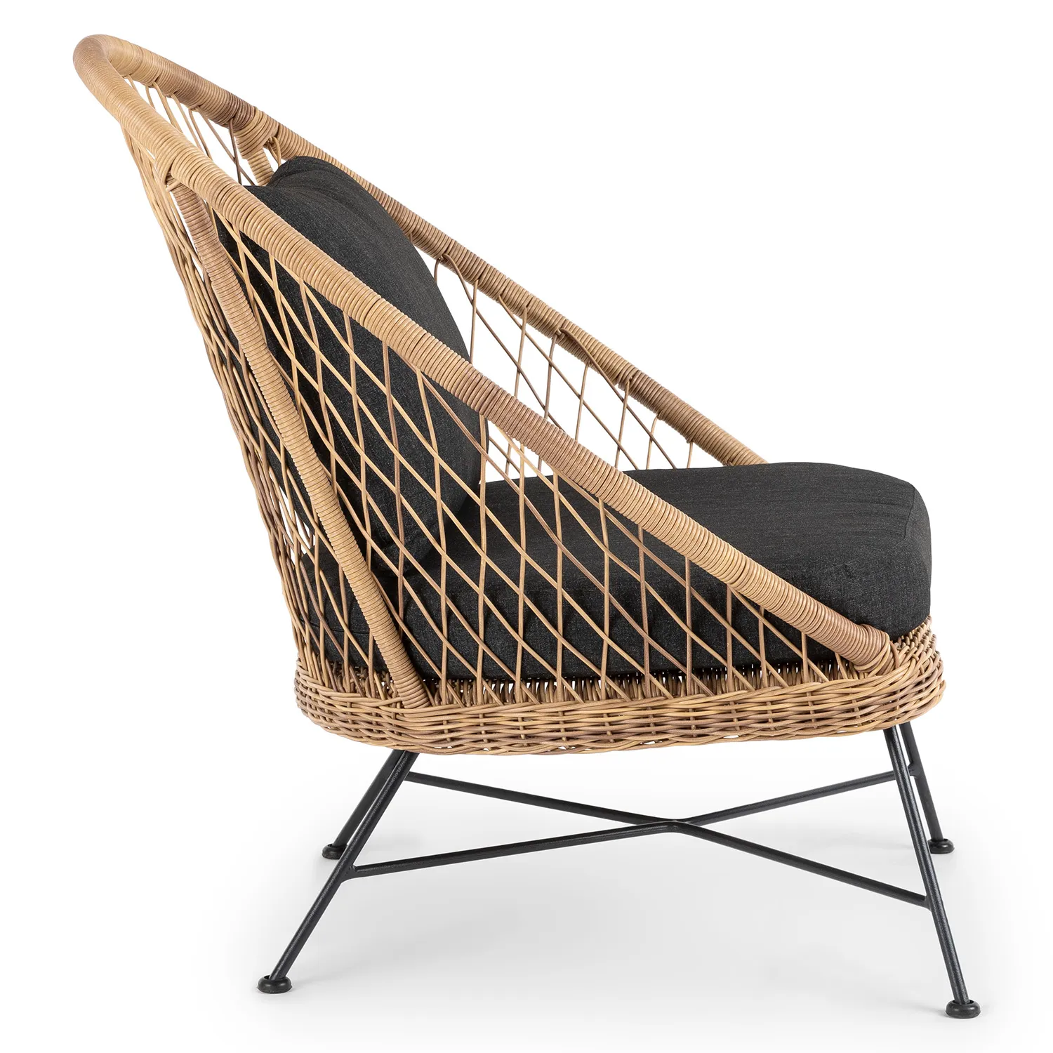 Aeri 37_ Outdoor Lounge Chair - Slate Gray - Image 3