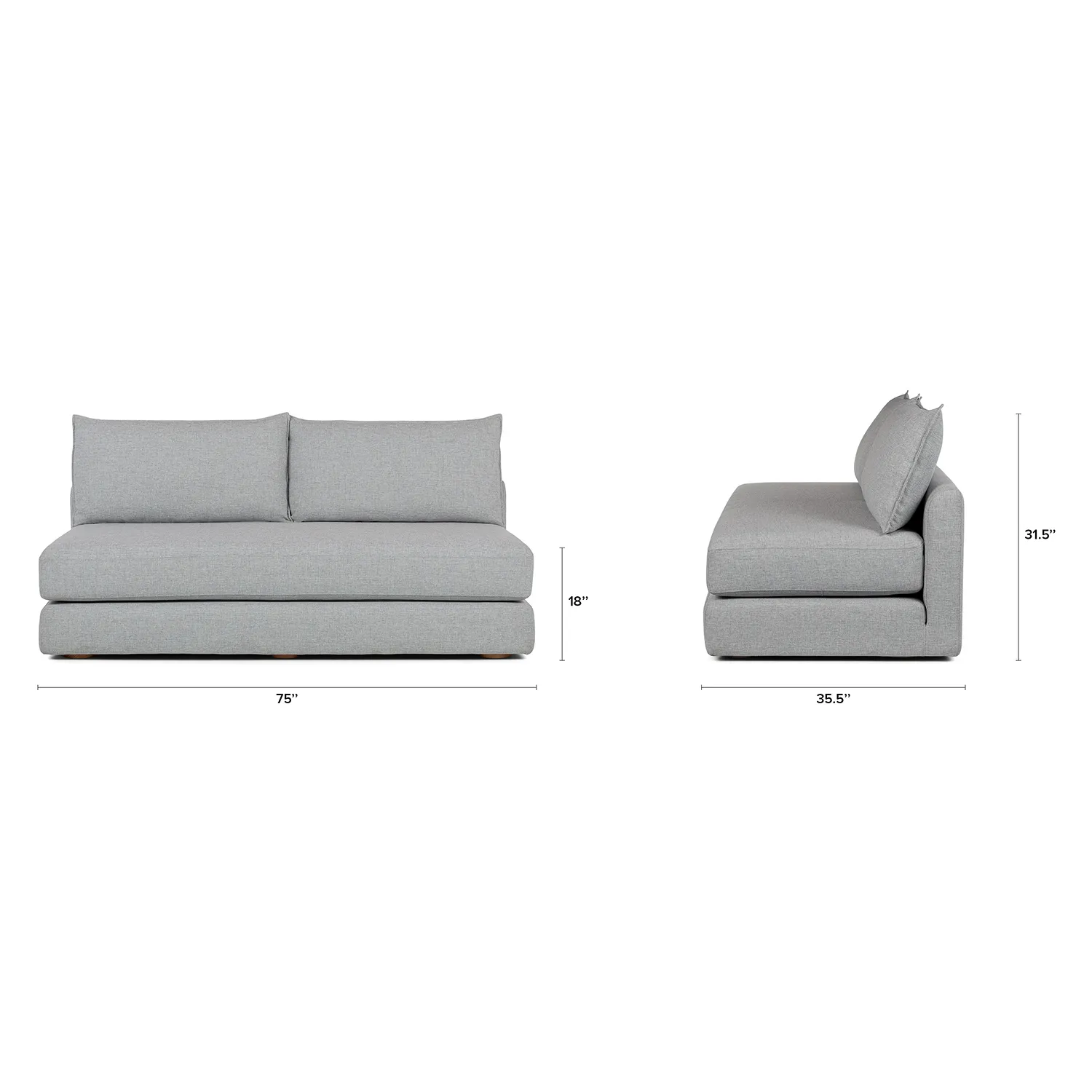 Braam 75_ Sofa Bed - Light Miller Gray - Image 3