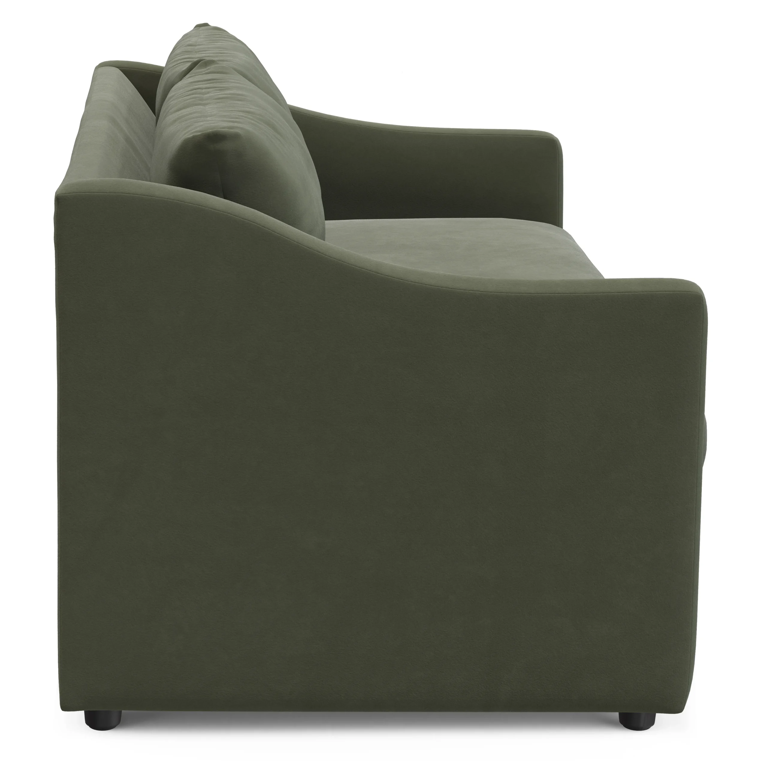 Landry 84.5_ Velvet Sofa Bed - Hale Fir Green - Image 16