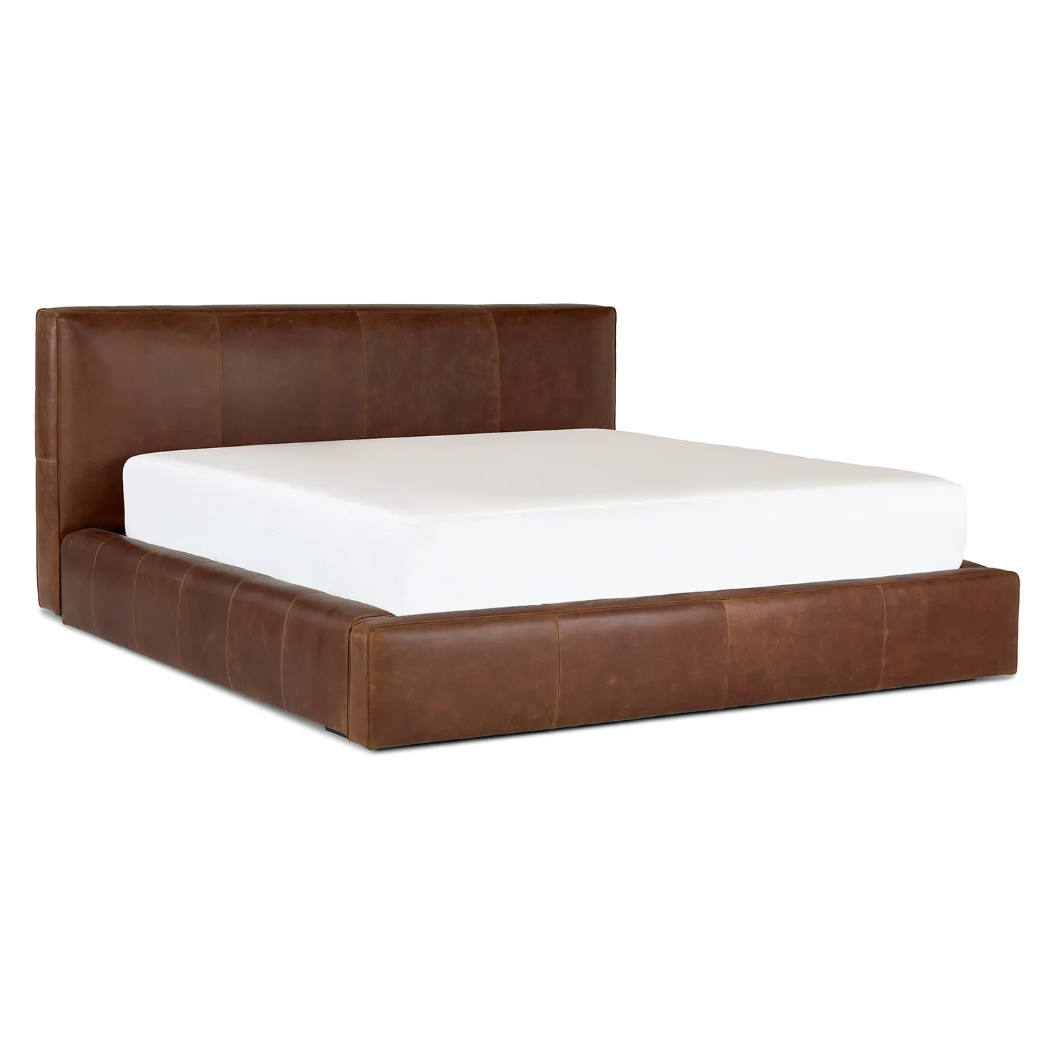 Cigar King Leather Storage Bed - Rawhide Brown - Image 9