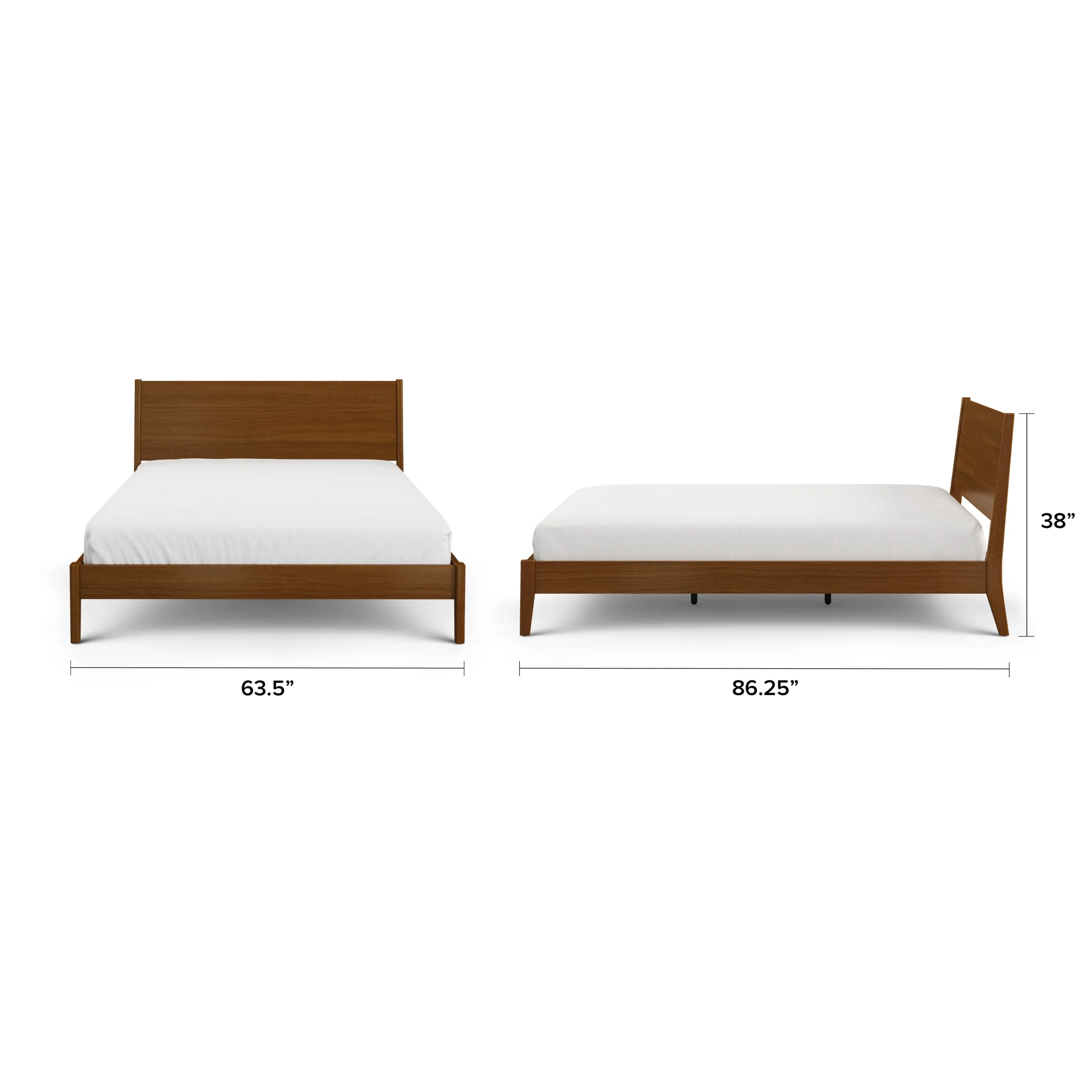 Cooper Queen Low Profile Bed - Walnut - Image 7