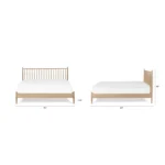 Lenia King Bed - White Oak