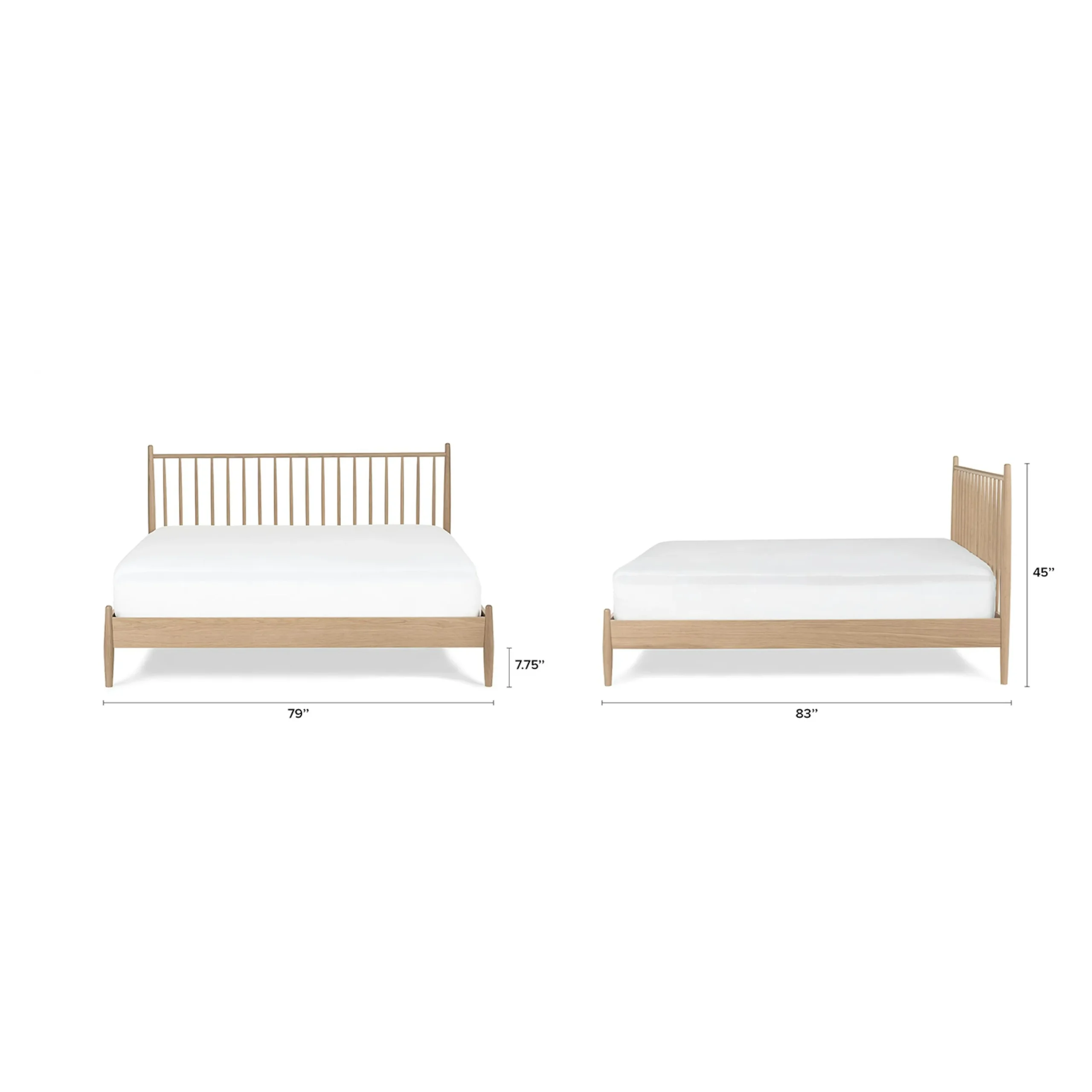 Lenia King Bed - White Oak - Image 4