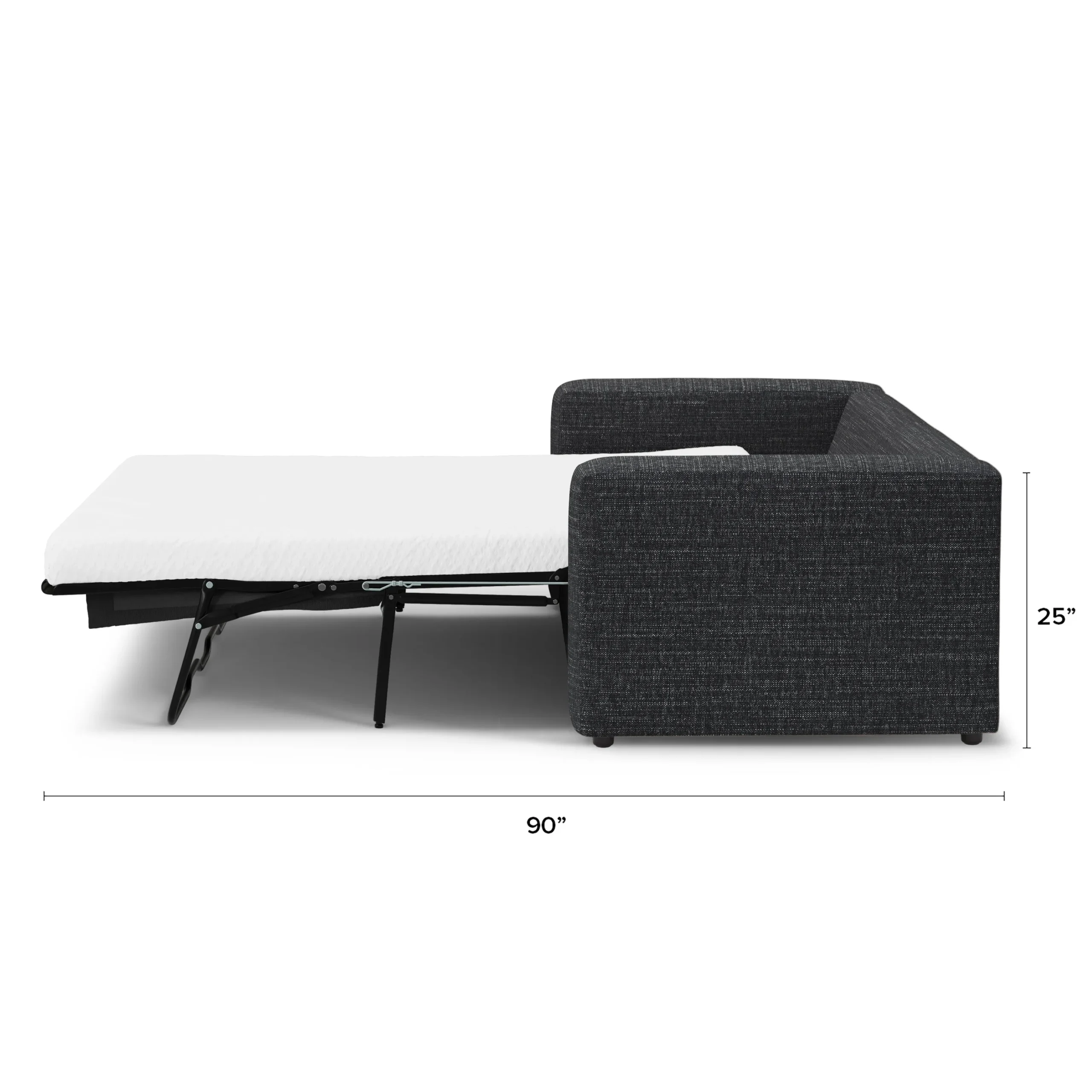 Riley 84_ Sofa Bed - Napa Charcoal - Image 13