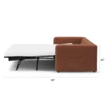 Riley 84_ Sofa Bed - Napa Rust