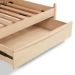 Lenia King Panel Storage Bed - White Oak