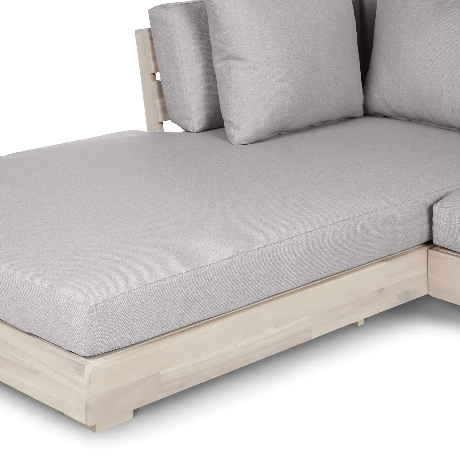 Lubek 82.5_ Outdoor Low Left Sectional Set - Beach Sand - Image 12