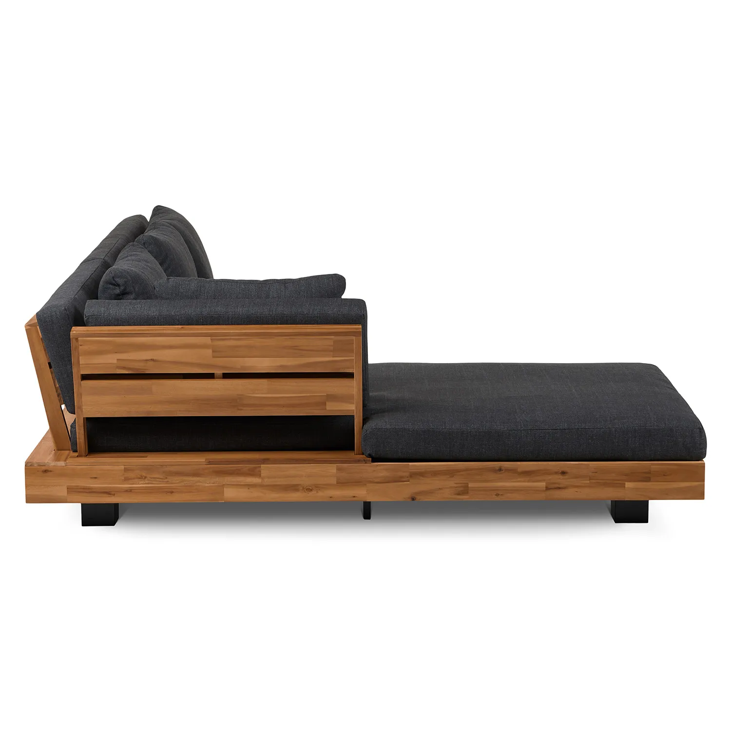 Lubek 82.5_ Outdoor Low Left Sectional - Slate Gray - Image 11