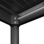 Fisk 75.5_ - 96_ Outdoor Extendable Dining Table - Black