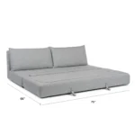 Braam 75_ Sofa Bed - Light Miller Gray