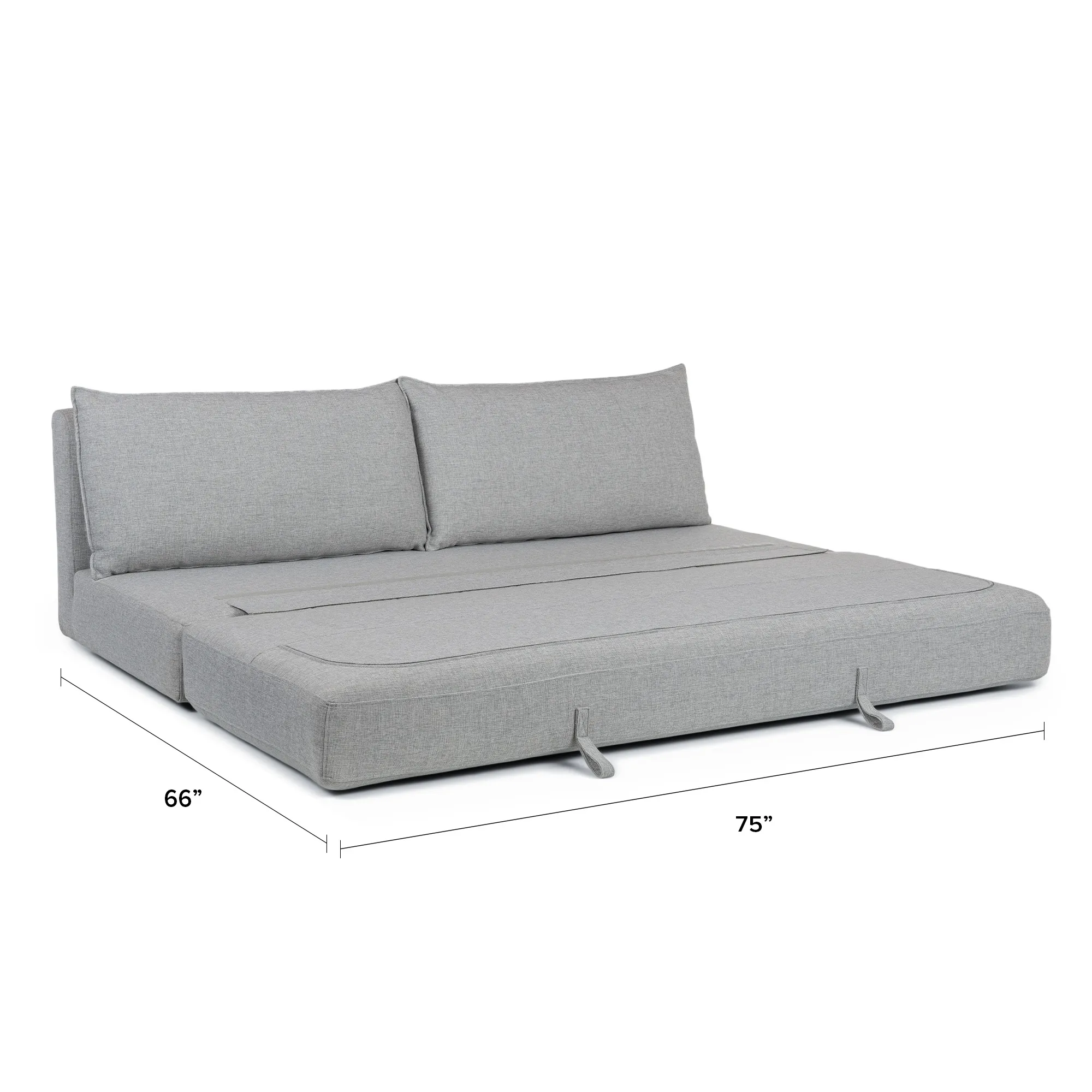 Braam 75_ Sofa Bed - Light Miller Gray - Image 2