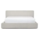 Cigar King Upholstered Storage Bed - Birch Ivory