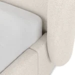 Kayra Queen Upholstered Storage Bed - Ivory Bouclé